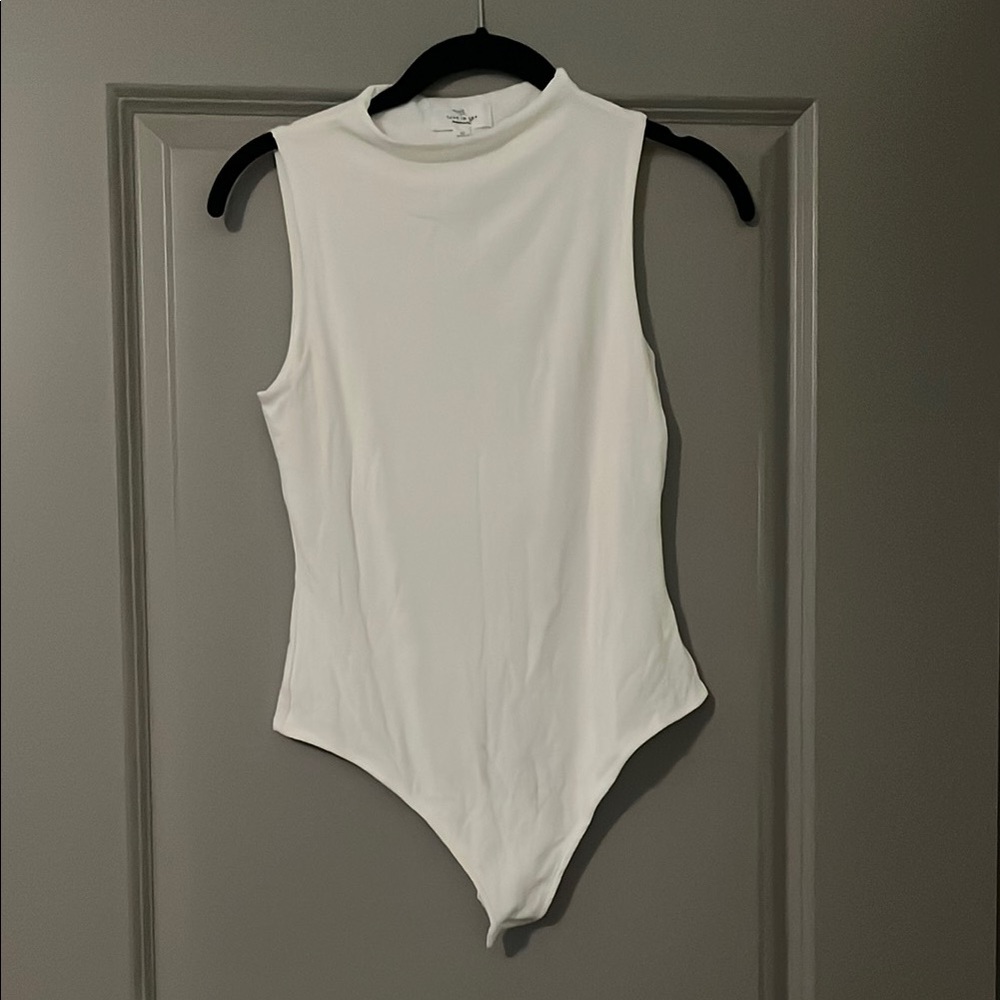 White Sleeveless Bodysuit